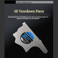 3D Opener Mobile Phone LCD Pry Tool Stainless Steel Card for iPhone/Samsung Teardown Piece Screen Repair Disassemble Kit 3pcs