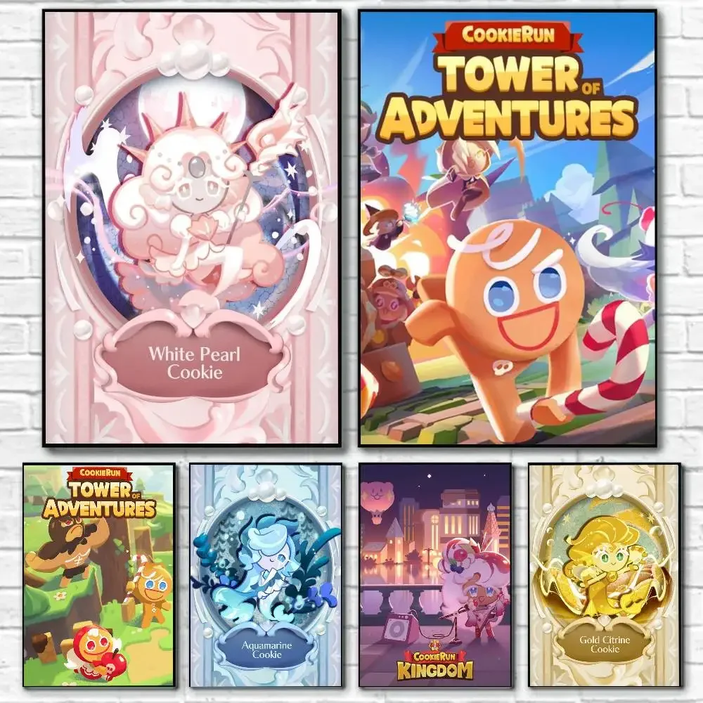 Game C-Cookie run kingdom Poster painting poster with prints Home bedroom living room decoration gift