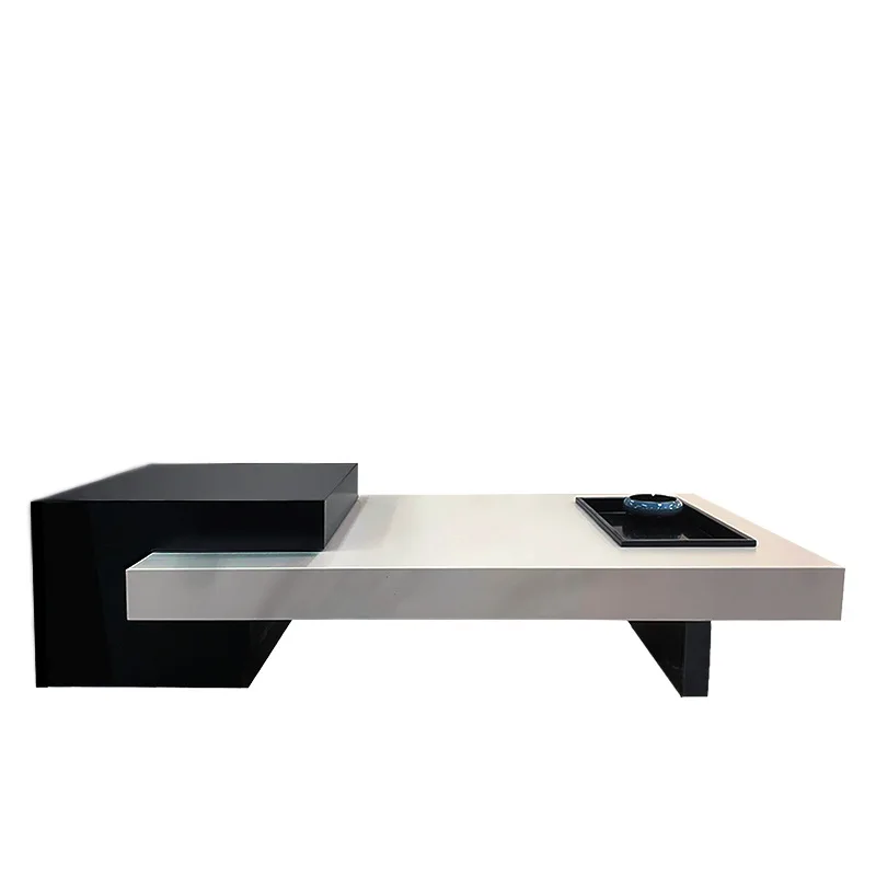 

Light luxury high-end sense, rock slab coffee table, Italian style, minimalist wabi-sabi style, modern simplicity for home use