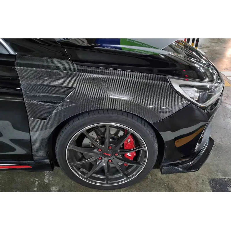 

Для Hyundai I30 16-19 лет, переднее крыло из углеродного волокна, EPA, вырезанная головка, модификация песочной доски, комплект кузова