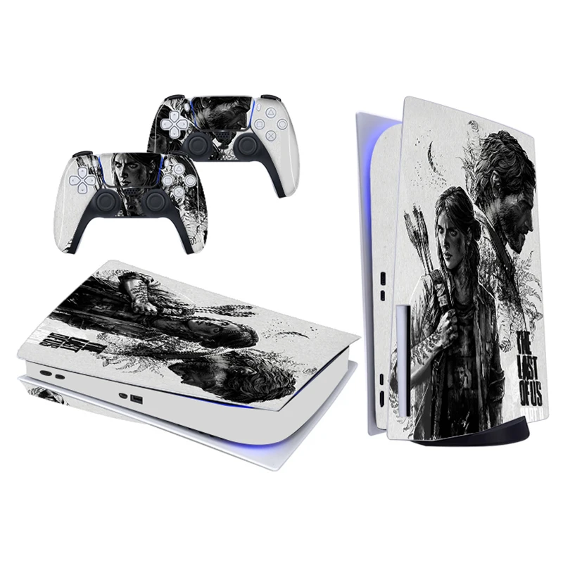 Cuối Cùng Của Hoa Kỳ PS5 CHuẩn Phiên Bản Đĩa Da Miếng Dán Decal Dành Cho PlayStation 5 Tay Cầm Và 2 Bộ Điều Khiển PS5 miếng Dán Da