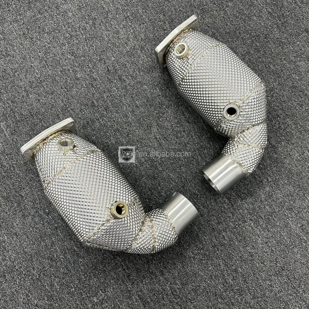 Auspuff-Downpipe für Porsche 911 991.1 991.2 Turbo S 3.8T (2013-2019), Hochleistungs-Flansch in hoher Qualität – Detail 7