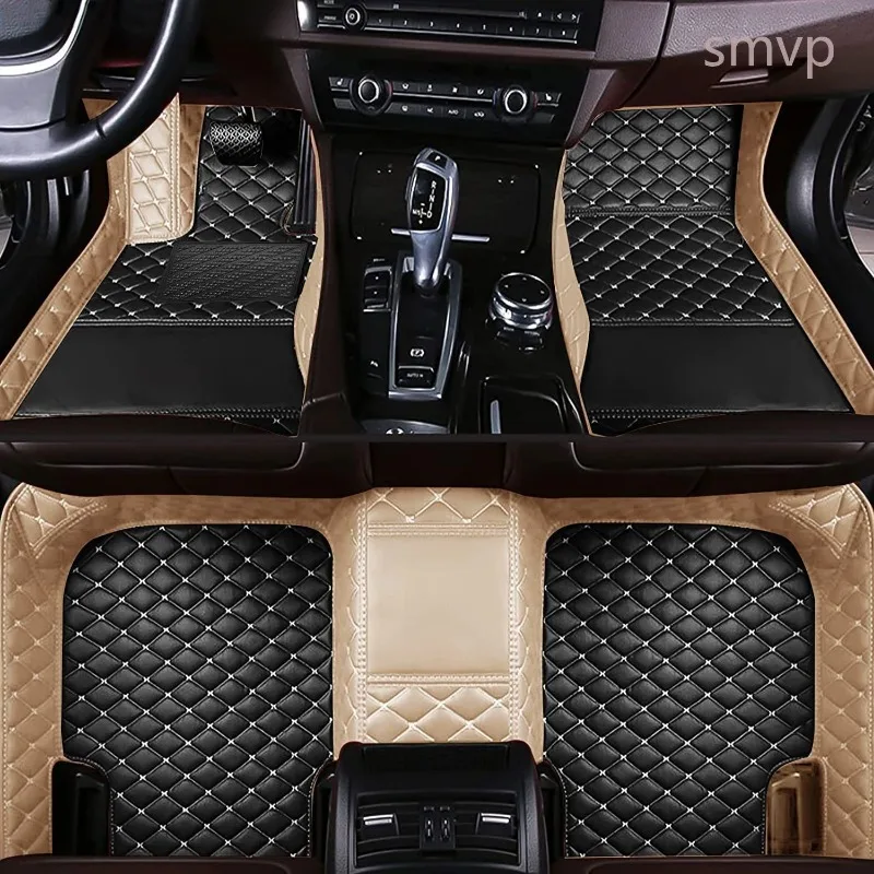 

For Tesla Model S 2015 2014 Car Floor Mats Carpets Waterproof Leather Custom Auto Styling Car Accessories Interior Covers Rugs