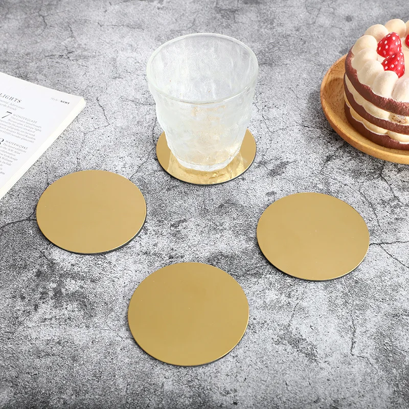 7-teiliges Rundes Rutschfestes Untersetzer-Set mit Aufbewahrungsfach Multifunktionales Edelstahl-Untersetzer-Set für Kaffeetassen