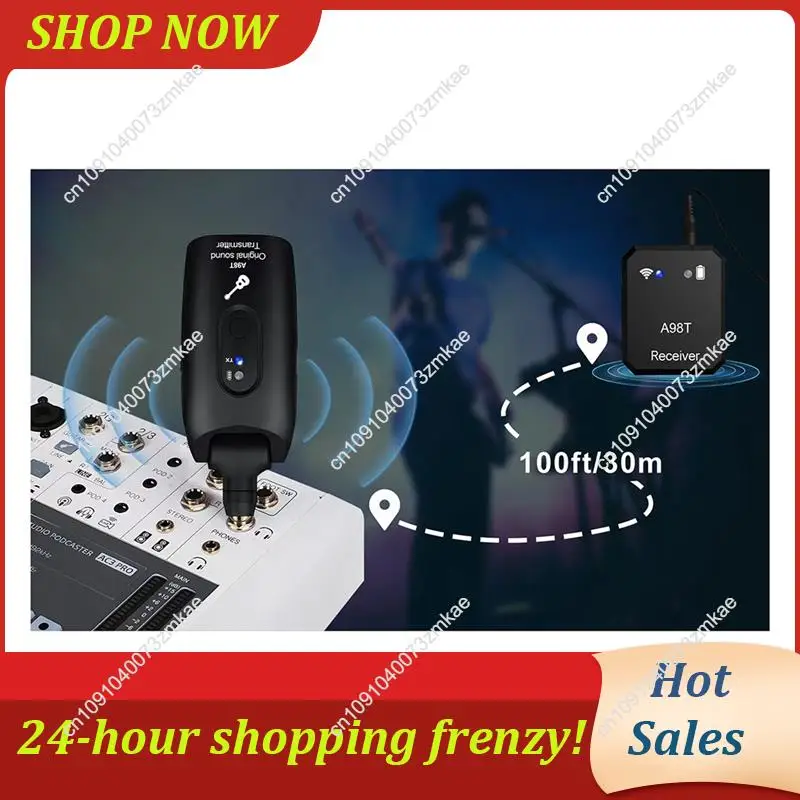 Daily Sale Wireless Guitar System Rechargeable 2.4G Digital Guitar Transmitter Receiver For Electric Guitar Bass Violin Accessor view 5