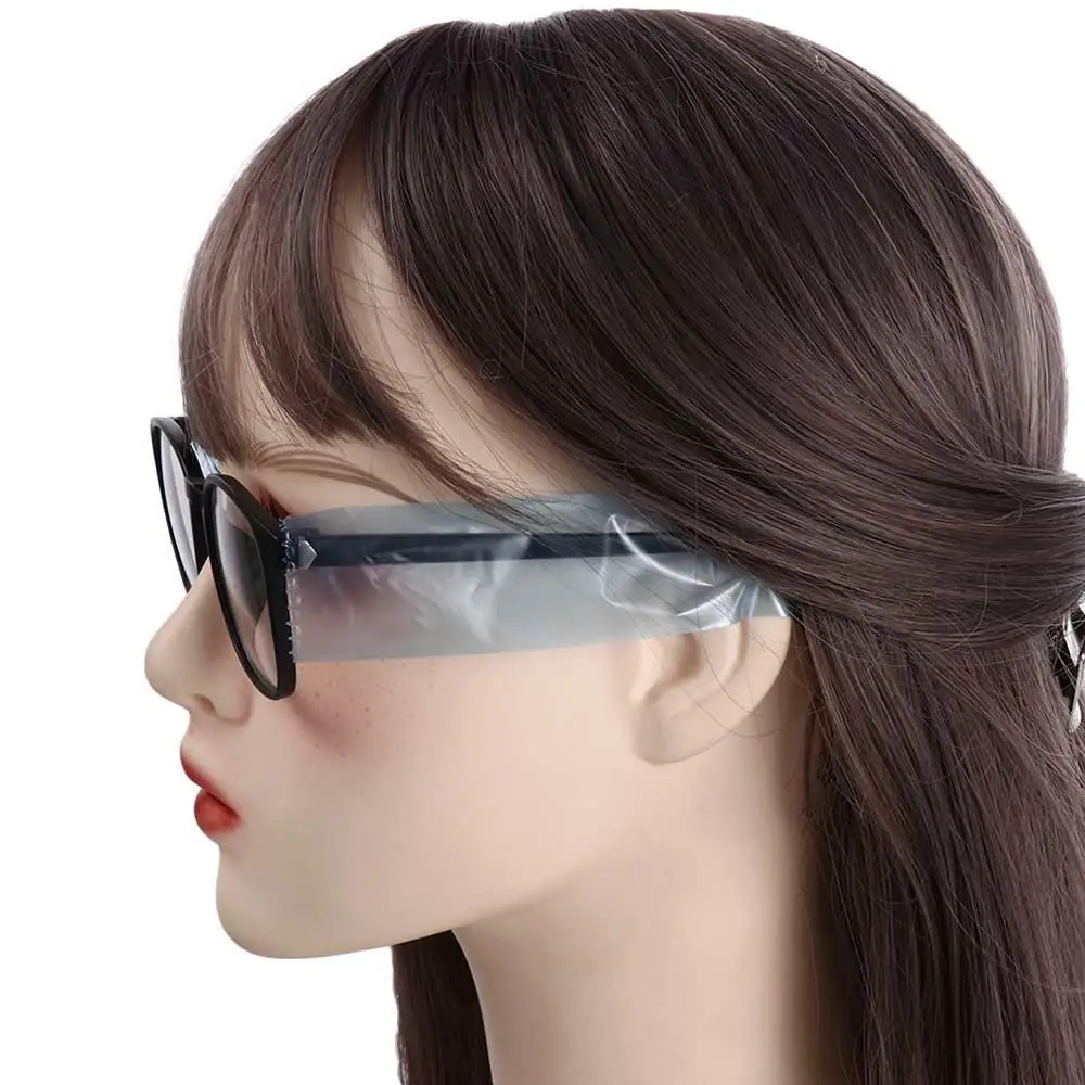 Hair Styling Hair Dyeing Salon Cap Plastic Sleeves Protector Glasses Leg Cover Hair Coloring Tool Glasses Frame Cover