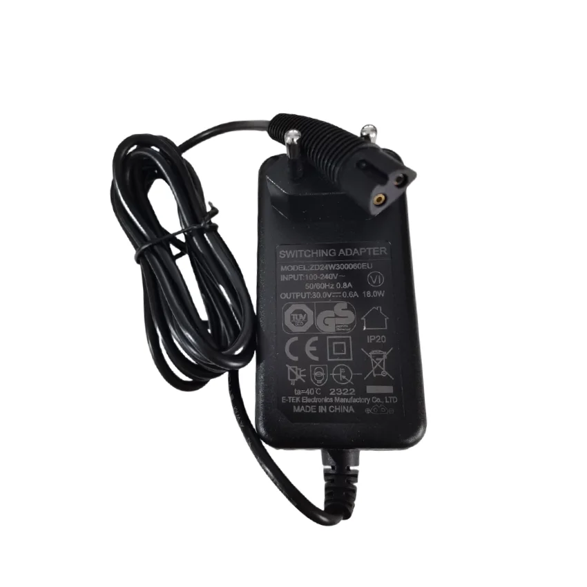 Charger For Cecotec Conga Rockstar 300X-Treme/500/700 Ultimate/1200/1300 Aspirador Escoba Parts Adapter Power Cord 30V 0.6A