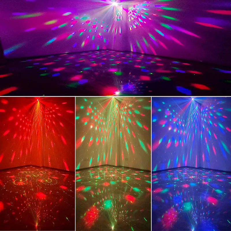 10W Party Lights Dj Stage Laser Disco Light Christmas Projector Sound Activated Dance Birthday Bar Wedding Decoration USB Lights