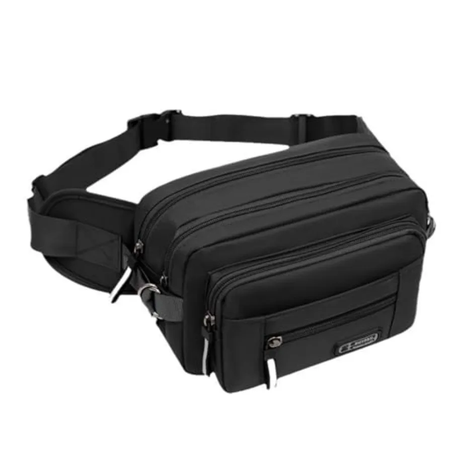 

Поясная сумка-бананка для мужчин и женщин, большая вместительная сумка-кошелек на пояс, регулируемая и водонепроницаемая, для путешествий и бега