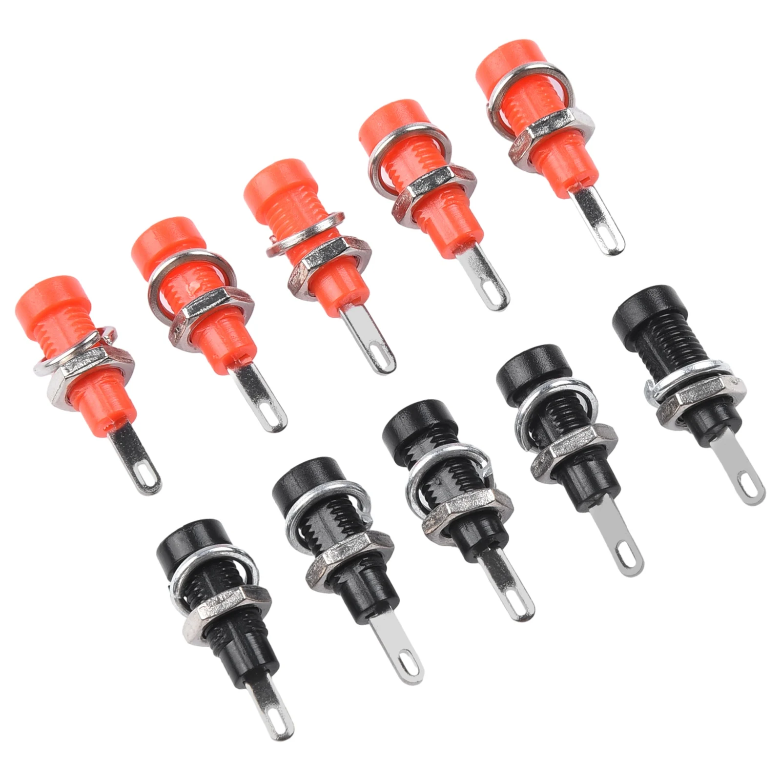 10PCS Banana Socket Electrical Terminal with 2mm Insert and Nickel Plated Copper Body for Stable Low Voltage Signal Transmission