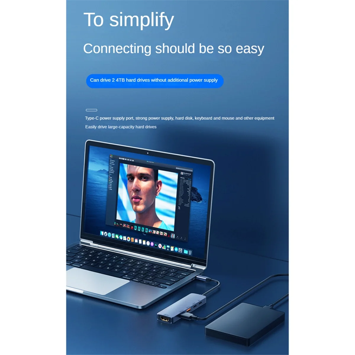 USB C Hub 10Gbps USB C Splitter PD 140W ชาร์จ USB 3.2 Hub ประเภท C Docking Station สําหรับแล็ปท็อปพีซีโทรศัพท์แท็บเล็ต