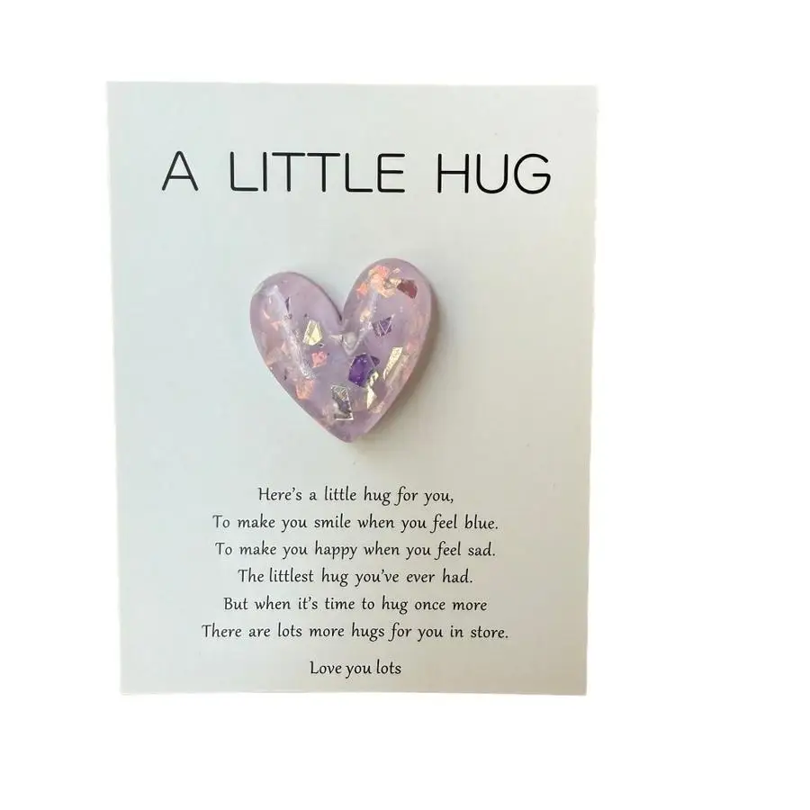 1/5/10/20/50/100pcs Pocket Hug Cards, Decorated with Colorful Hearts, Are Perfect for Men, Women, Couples, Family, And Friends.T