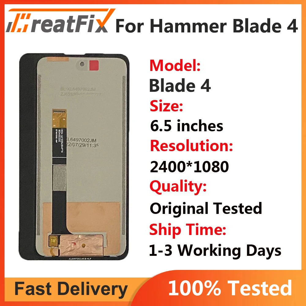 

New myPhone HAMMER Blade 4 Lcd display Glass Assembly Touch Screen Glass 6.5inch For Hammer Blade 4 Blade4 LCD Display Sensor