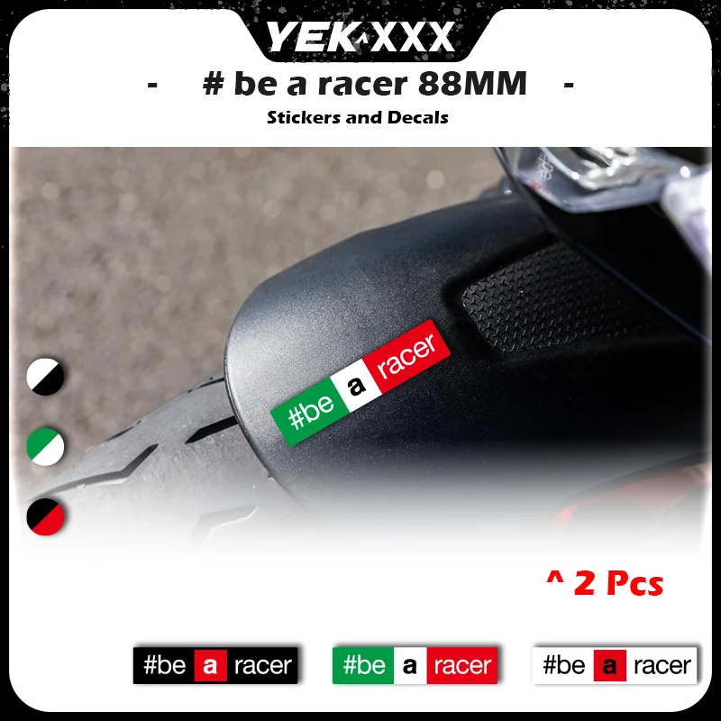 

For Aprilia RS 660 RS457 Tuono V4 RSV4 Motorcycle Front Fender Racing Decal Sticker 88mm 2pcs Italian Three Color