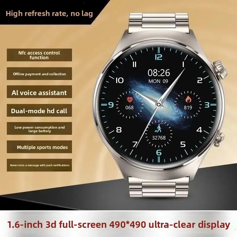 GT5 Pro Smart Watch HD Screen Bluetooth Call Step Counter Health Monitor Sport