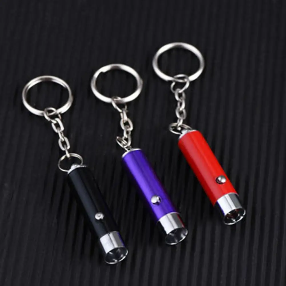 LED UV Flashlight Keychain Mini Ultraviolet Torch UV Black Light Portable Money Detector Torch Light Money Anti-fake Detection