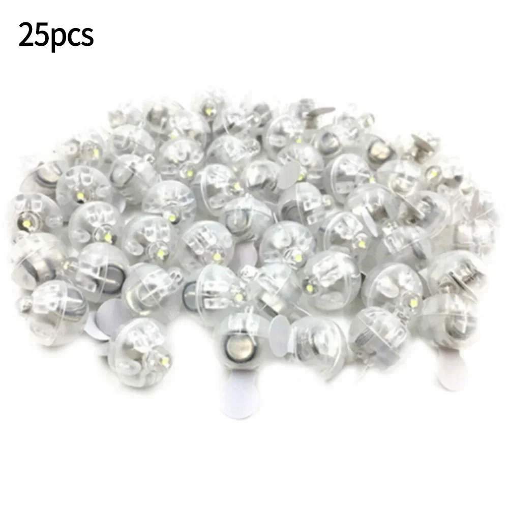 25Pcs LED Light Bulbminiature Wireless Battery Technology Luminous Mini Ball Light Christmas Wedding Party DIY Home Office Decor