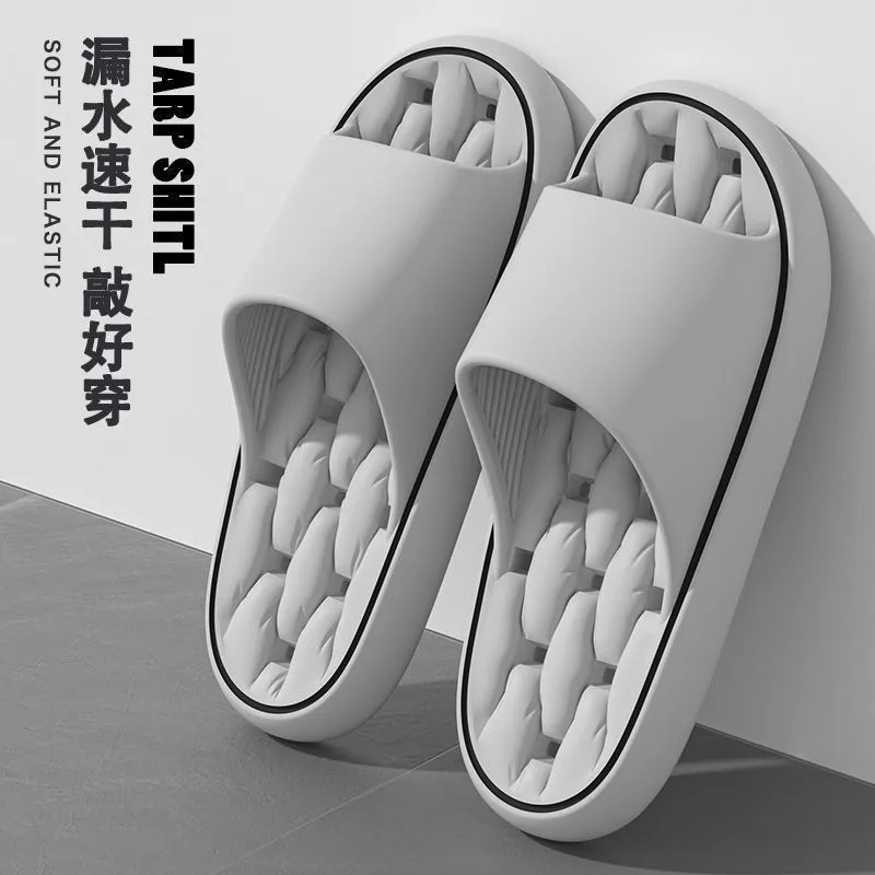 

Leaky Flip-flops Men's Bathroom Open-drying Non-slip Slippers