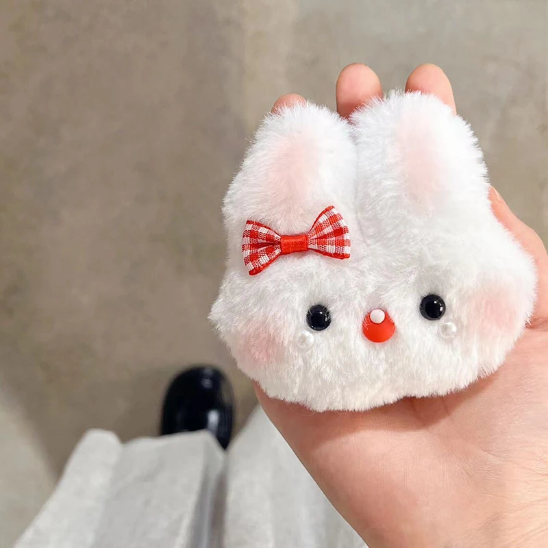 Cartoon Rabbit Keychain Pendant Cute Fashion Plush Doll Toy Keychain Kawaii Creative Backpack Decorations Accessories Gifts