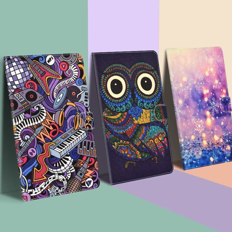 

Universal Leather Case For 9.7 /10 / 10.1 /10.2 inch Funda Cute Stand Cover for Samsung Huawei T5 Lenovo TAB E10 M10 P10 10.1