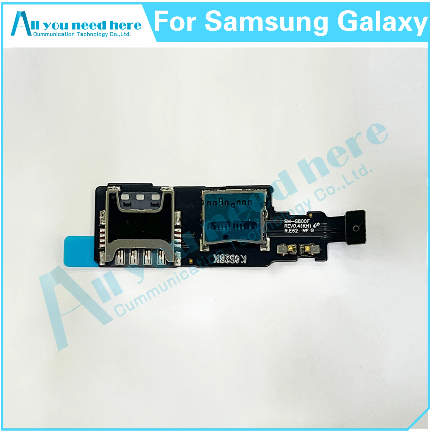 For Samsung Galaxy S5 mini SM-G800F G800F S5mini SIM Card Tray Reader Flex Cable Memory Read SD Card Holder Connector Inner