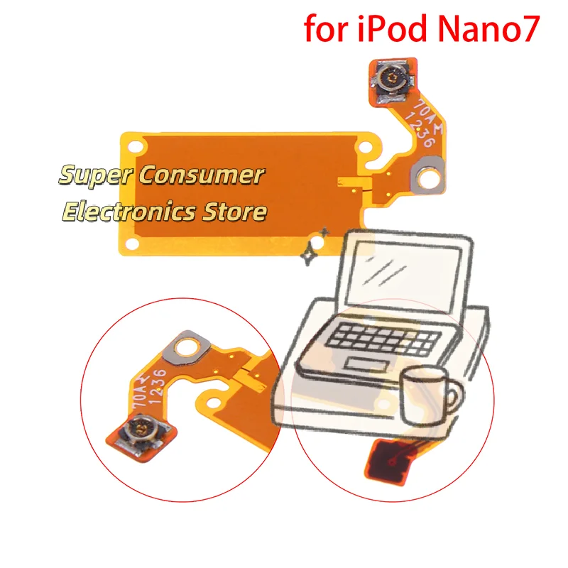 

OEM Bluetooth Antenna Flex Cable for iPod Nano 7 – Ribbon Connector Replacement, Fixes Bluetooth Signal & Connectivity Issues