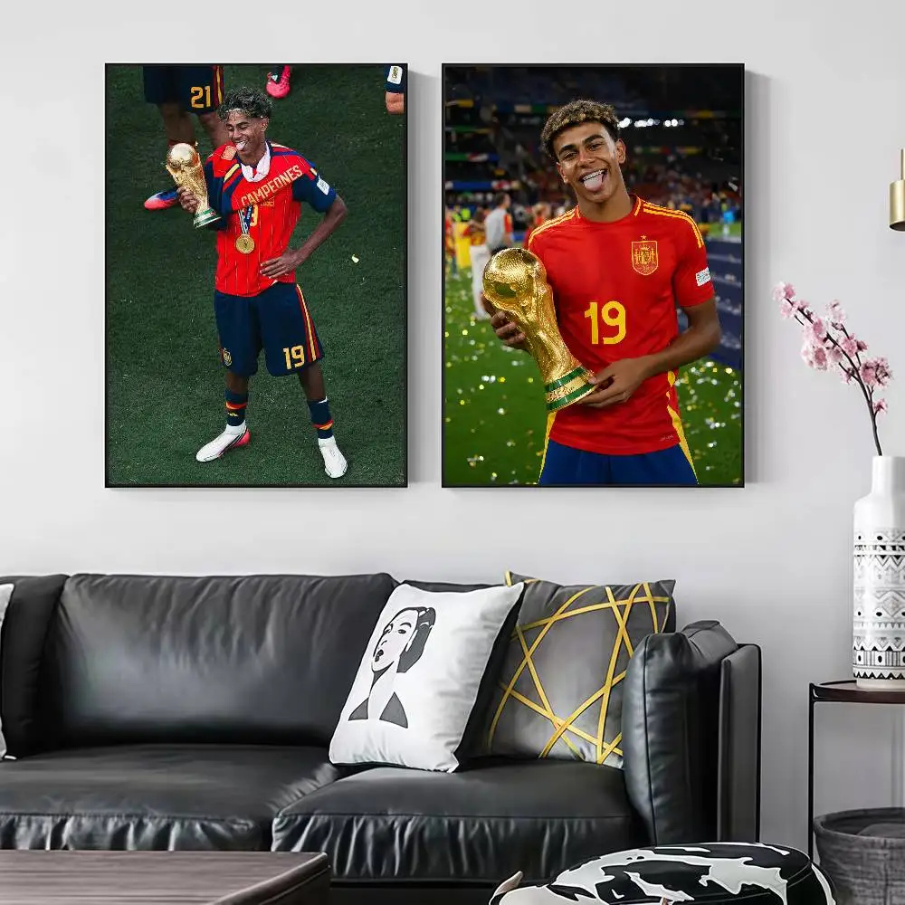 L-Lamine Y-Yamal 2026 World Champion Peelable Self-adhesive Poster Stickers Are Suitable For Frameless Wall Decoration In A Room