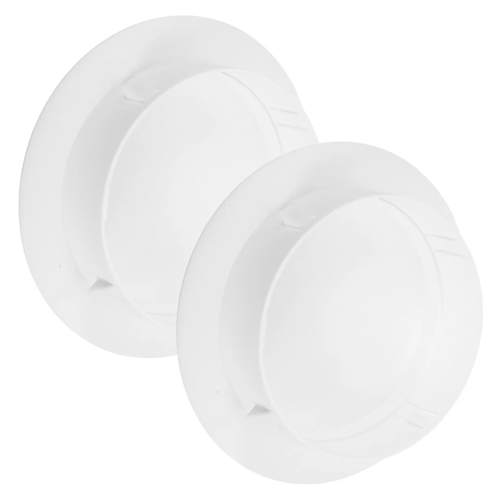 2Pcs Machine Pipe Hole Cover Kitchen Duct Repair Lid Fits 152-168Mm Range Hood Vent Wall Pipe Sealing Plug Cap
