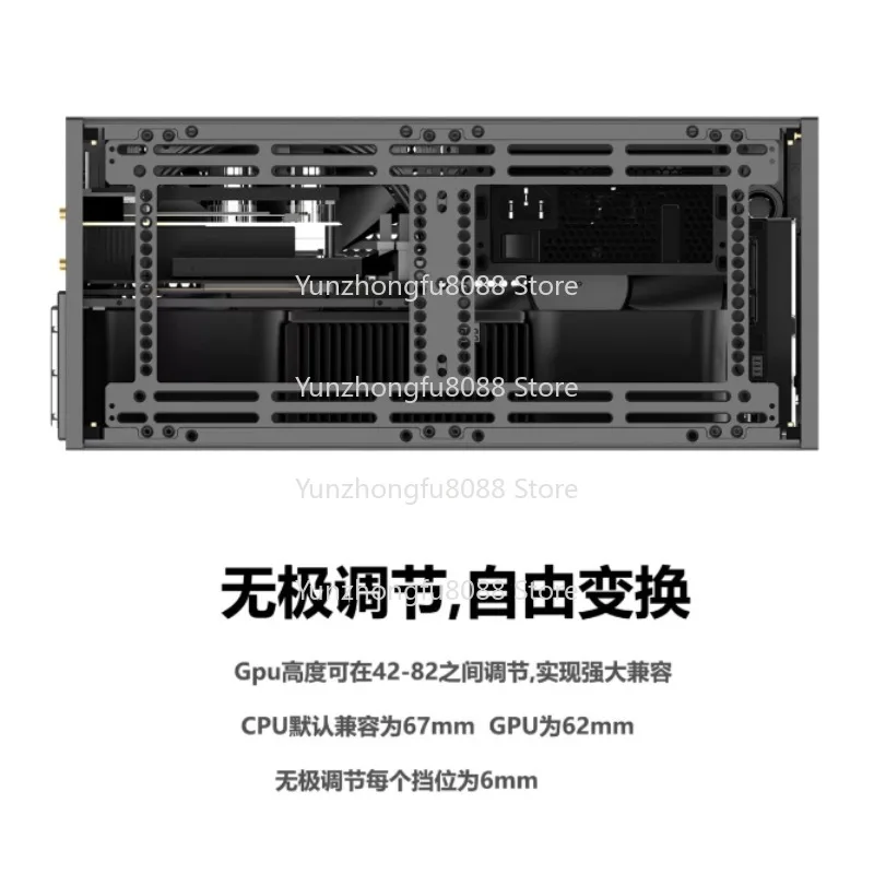 XPro Chassis 280 Water-Cooled ITX Chassis for Three-Slot Graphics Card - Compact Gaming PC Case