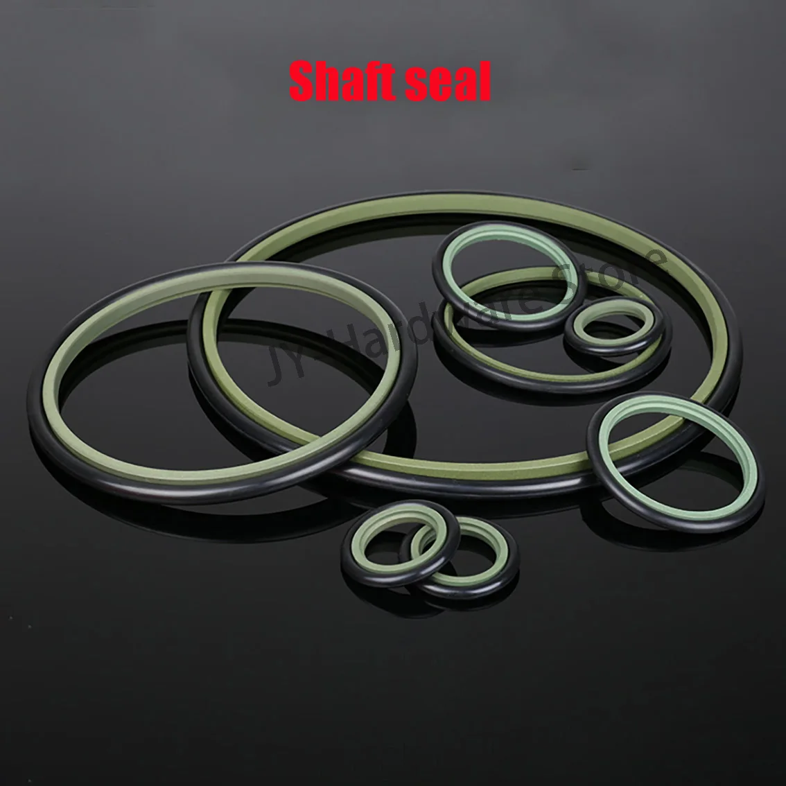 1Pcs STD RS ID 20-60mm NBR Rubber Hydraulic Combined Joint Gasket Sealing O Ring Single Acting Rod Piston Seal Wear-Resistant