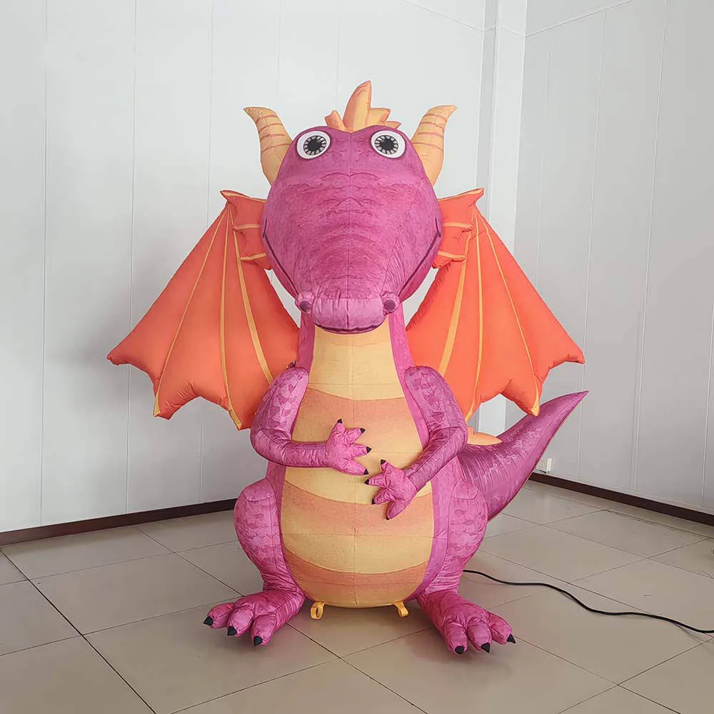 Giant Inflatable Dragon Air Blow Cartoon Dinosaur/Dino Outdoor Park Kids Event Decoration for Advertising