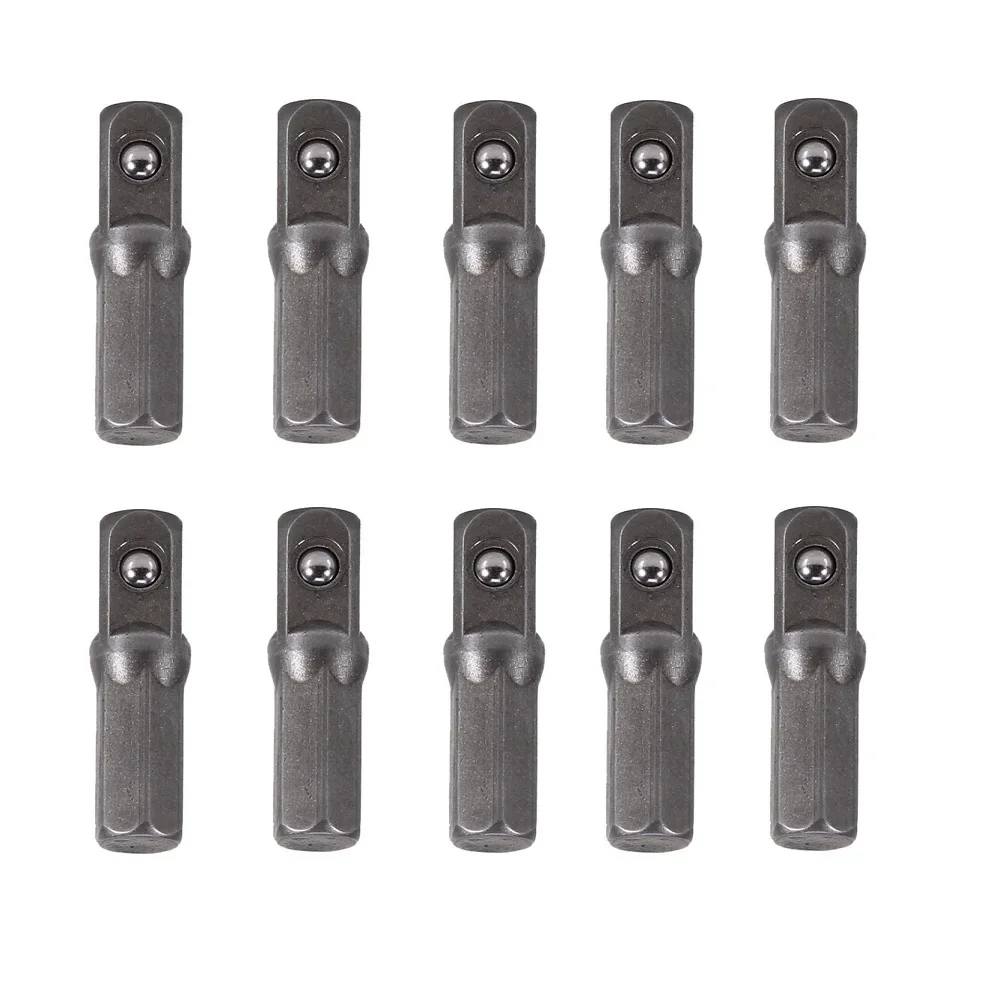 

Drill Converter Adapter 10pcs 1/4" Hex Shank to Square Drive 25mm Long Screwdriver Bit Socket