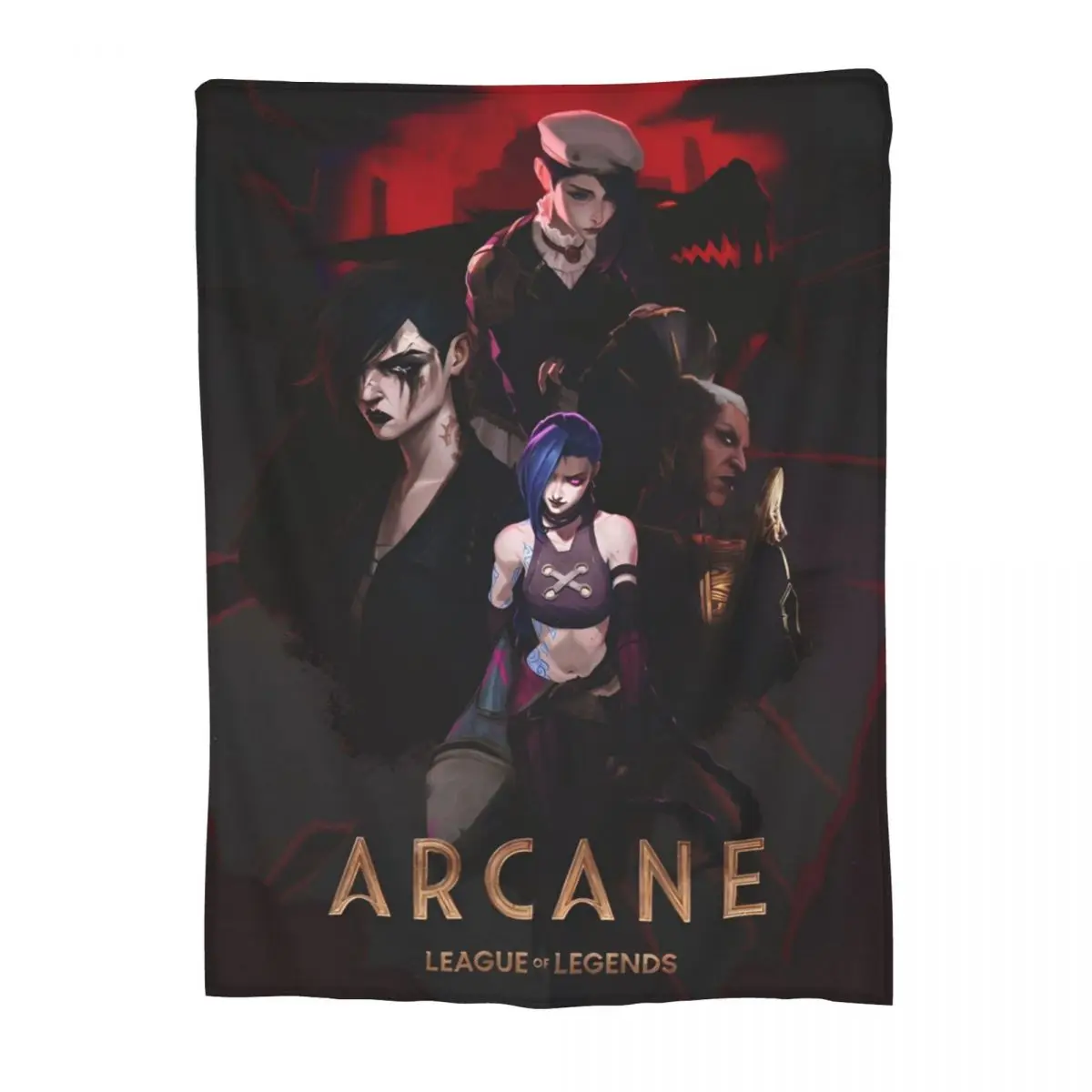 Arcane Jinx Arcane Blankets Fleece Action Adventure Steampunk Super Soft Throw Blanket for Bedding Couch Bedroom Quilt