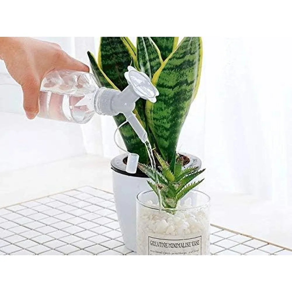 3 Pack Sunflower Spray Bottle Nozzle Replacement Heads, Adjustable Dual-Mode Flower Sprinkler Top, Universal Plastic Watering Can Sprayer Accessories for Garden Plant Watering Cleaning