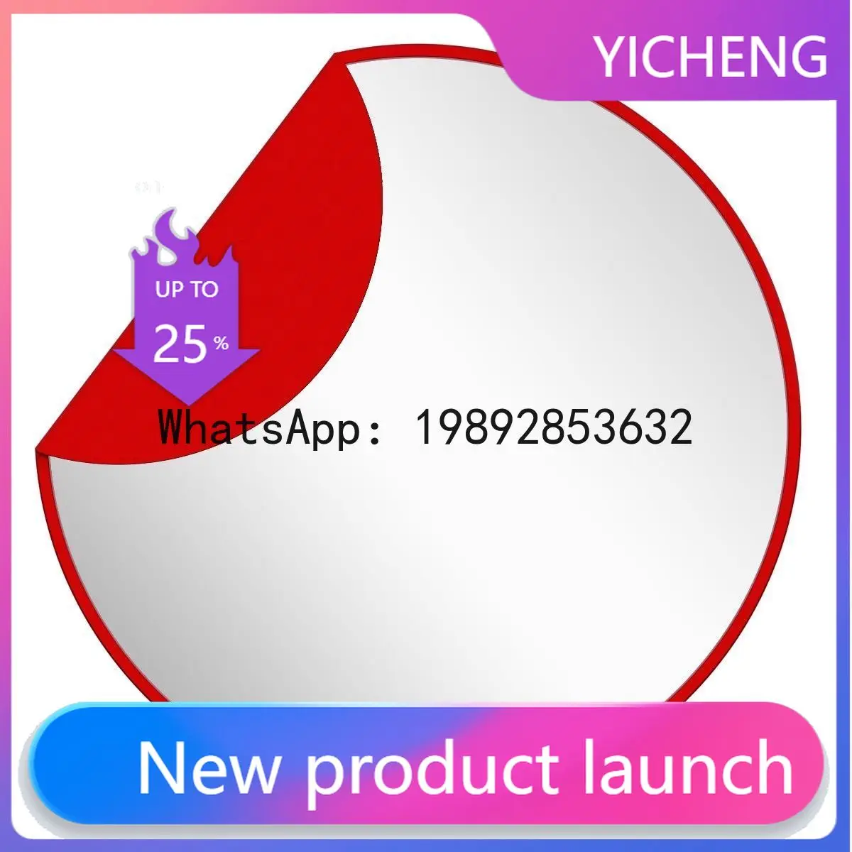 

PYJ round bathroom bathroom creative mirror dopamine home dresser mirror decorative