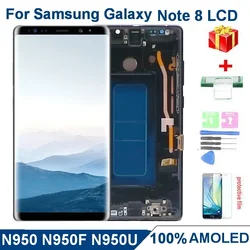 6.3''Super AMOLED Note8 LCD For Samsung Galaxy NOTE 8 N950A N950U N950F N950V Display Touch Screen Digitize Assembly Replacement