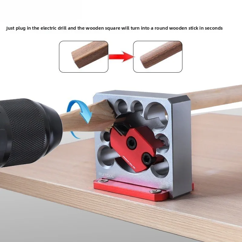 

Wood cutting tools, solid wood lathe, electric drill, square wood tips lathe,aluminum alloy adjustable wooden board making tools