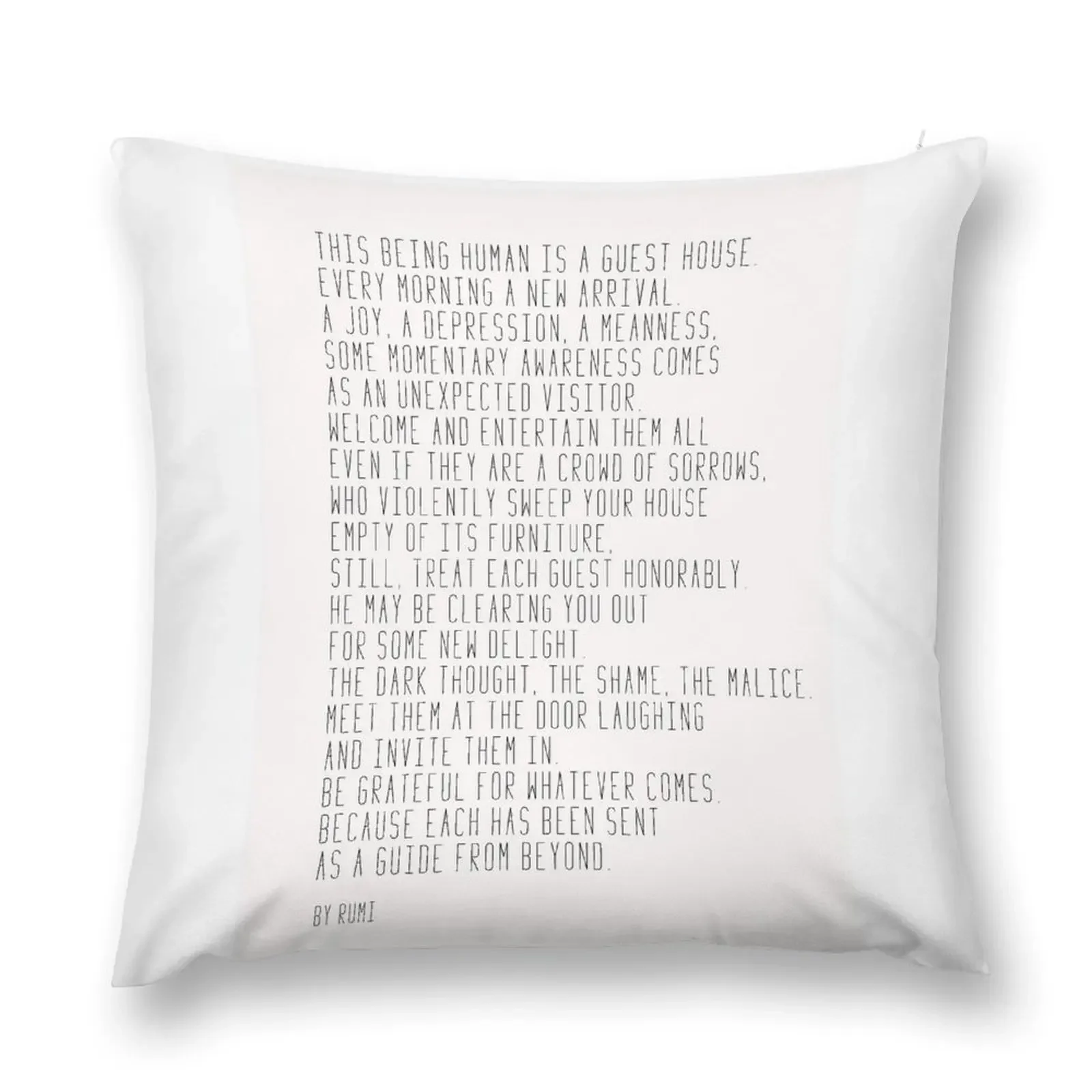 The Guest House #poem #inspirational Throw Pillow Decorative Cushions Pillow Case Christmas Sitting Cushion pillow