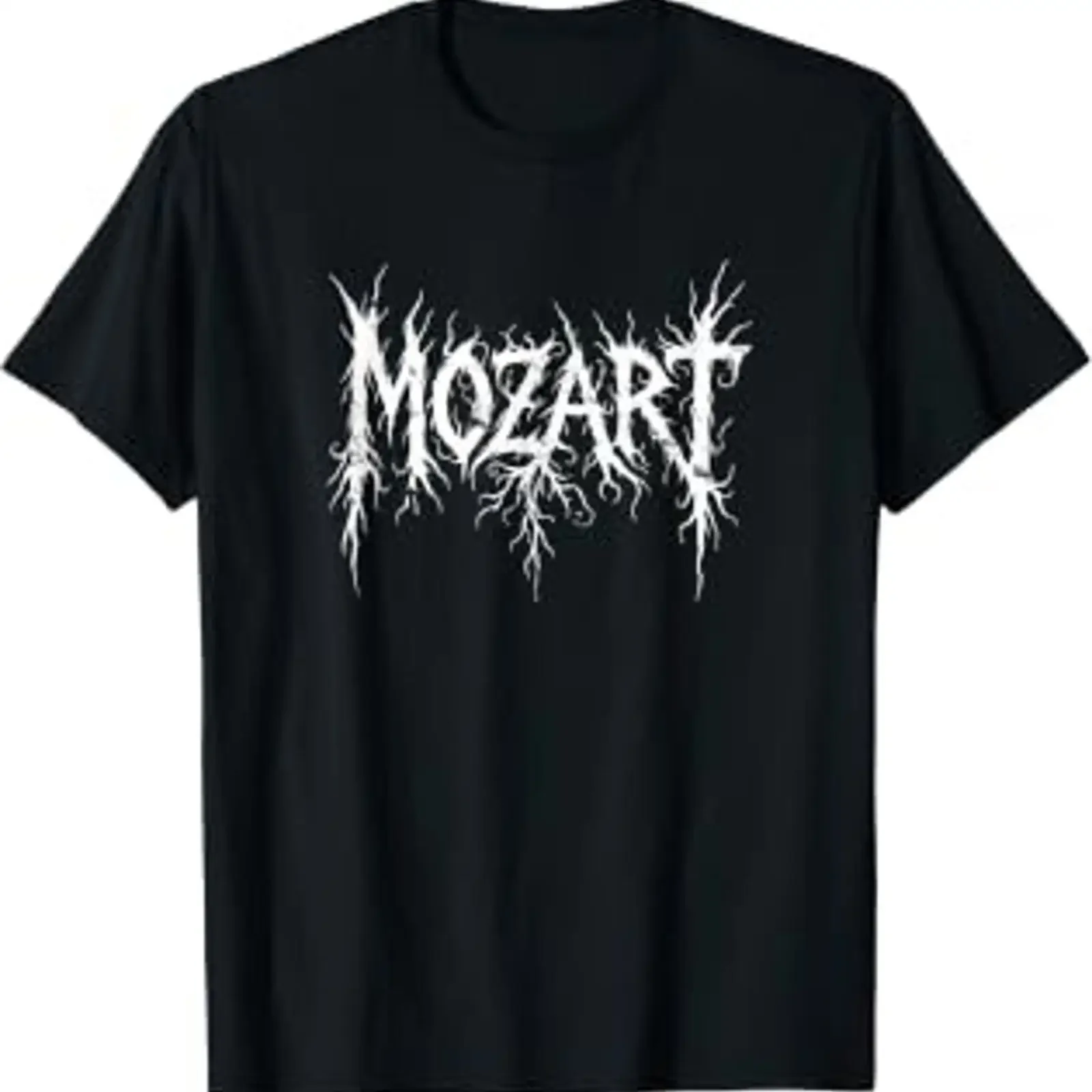 Classical Black Metal Logo Style Funny Extreme Music T Shirt vintage Washed Breathable Stretched Casual fashion Versatile