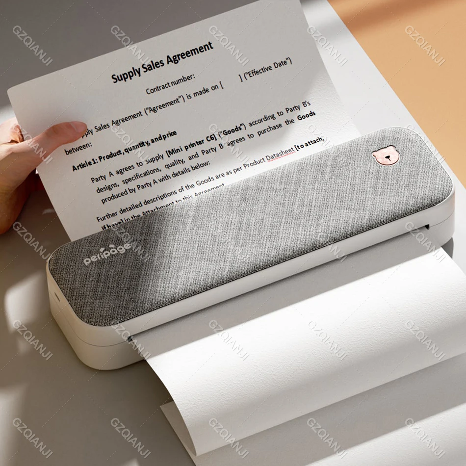 100/200Sheets A4 Portable Thermal Printer Folding Official Thermal Paper 210mm A40 Multipurpose Printing Paper for Office Study