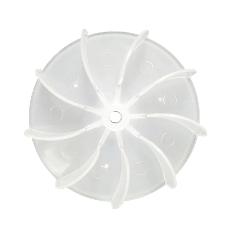 10 Pieces/Set Transparent Color Plastic Fan Hair Dryer Universal High Power Motor Plastic Fan Dropship