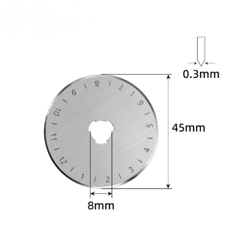 10 Pcs/Lot Rotary Cutting Knife18 28 45 60mm Small Round Blade, SKS-7 Material for Paper Leather and Flat Strapping Cutting