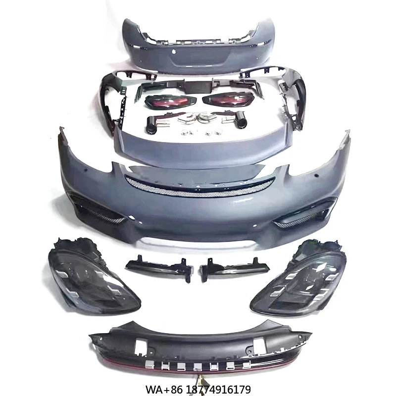 

For 718 Modified 987-981 Upgraded 982 Four-eye Headlights Through Taillights gt4 Style Body Kit