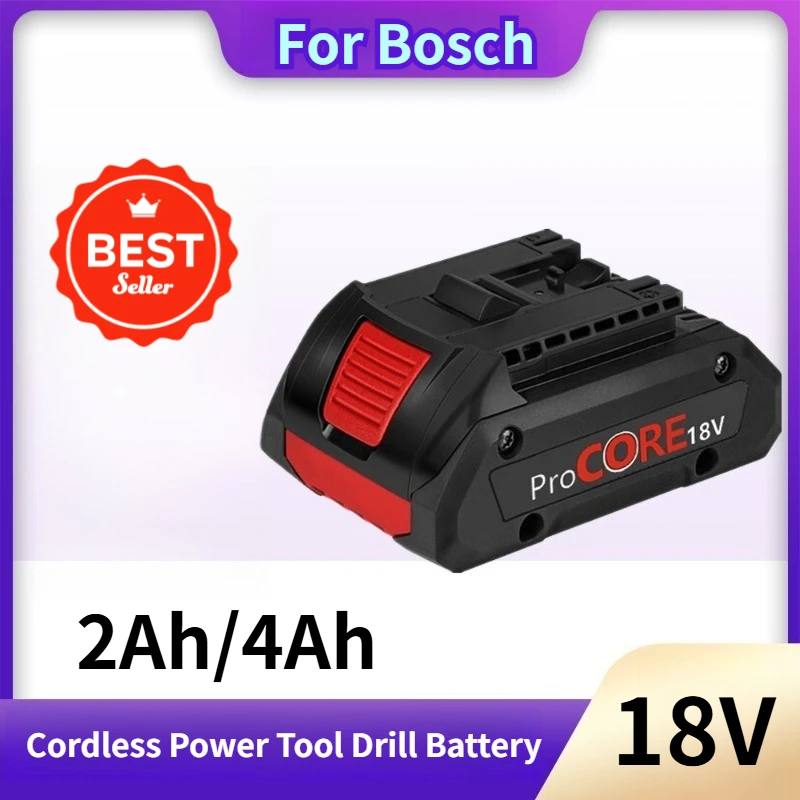 

21700 18 В 2 Ач/4 Ач 18 В литий-ионный аккумулятор для аккумуляторной дрели для Bosch 18 В GBA18V80 MAX