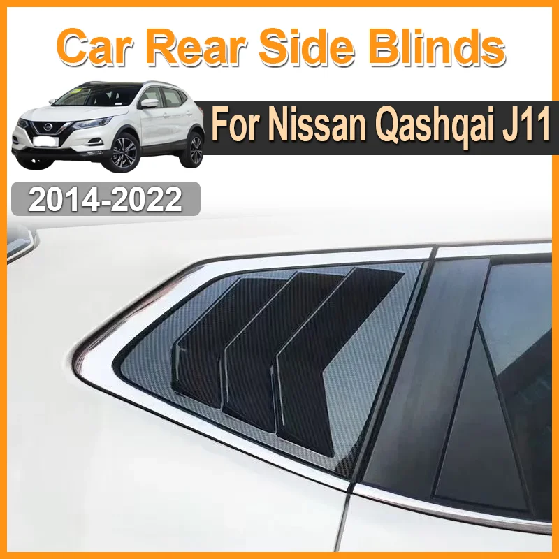

Car Rear Window Shutter Rear Side Triangle Window Blind Louver Conversion Auto Part For Nissan Qashqai J11 Rogue Sport 2014~2022
