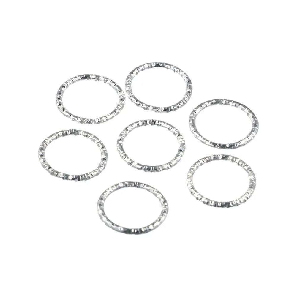 50PCS Hair Accessories Opening Hoop Circle Hair Rings Big Hole Charm Dreadlocks Beads Jewelry DIY Cuff Clip Hair Braids