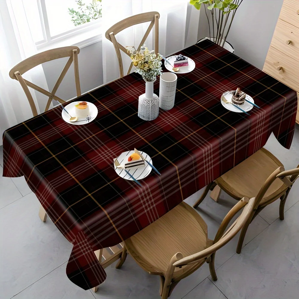 JIT 【1pc】 Popular dark checkered tablecloth, suitable for picnics, camping and weddingszyc