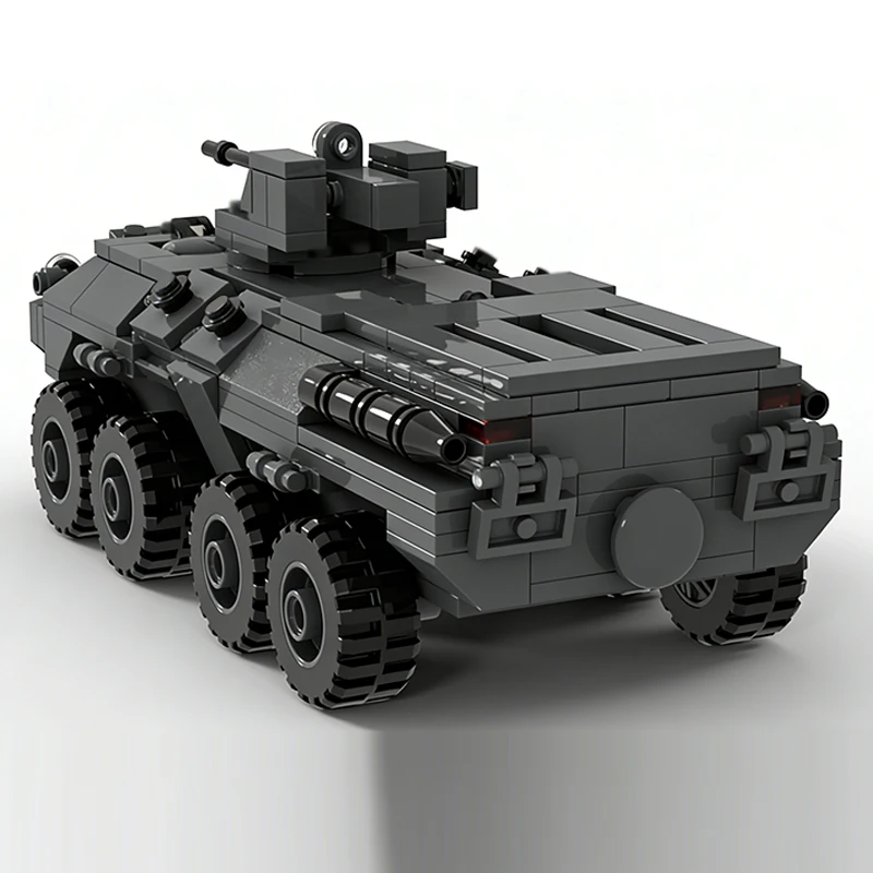 BTR-82A Armored Personnel Carrier Model MOC Building Bricks War Equipment Modular Technology Gifts Holiday Assemble Children Toy