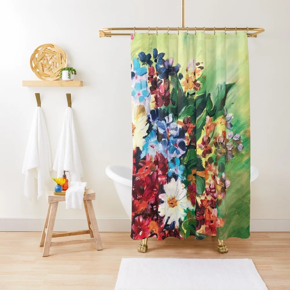 

More flowers from my youth Shower Curtain Waterproof Shower And Anti-Mold For Bathroom Shower Sets For Bathroom Curtain