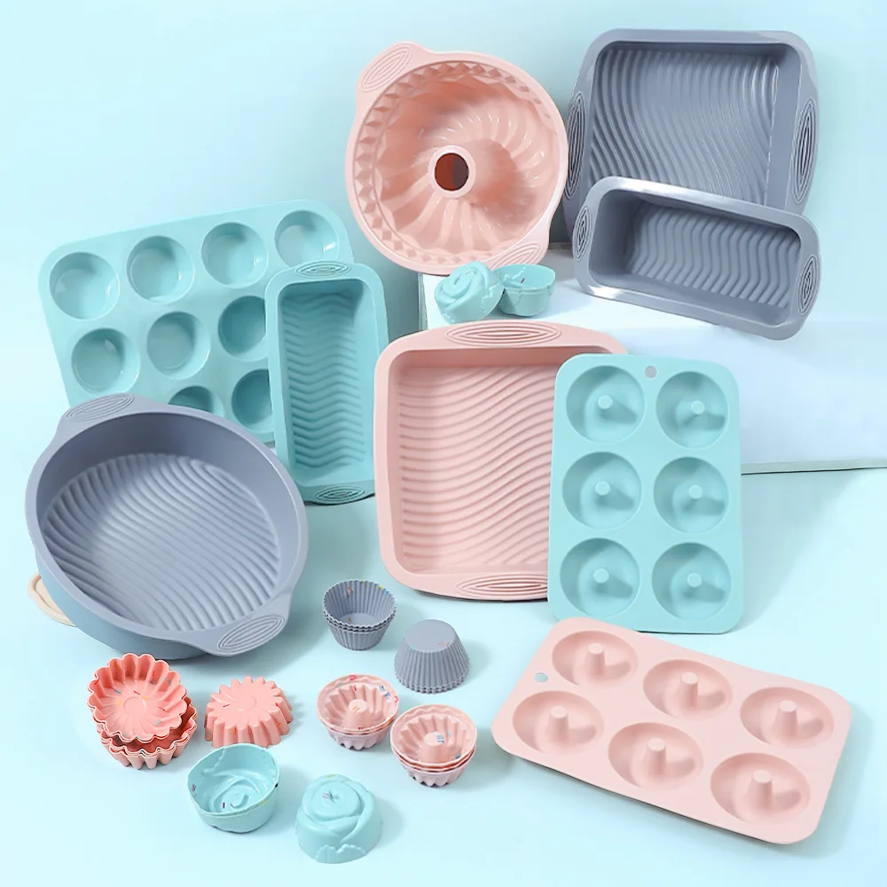 Mini Food Grade Madeleine Silicone Cake Mold Cookie Mold DIY Shell Baking Pan Mould Kitchen Bakeware Accessories